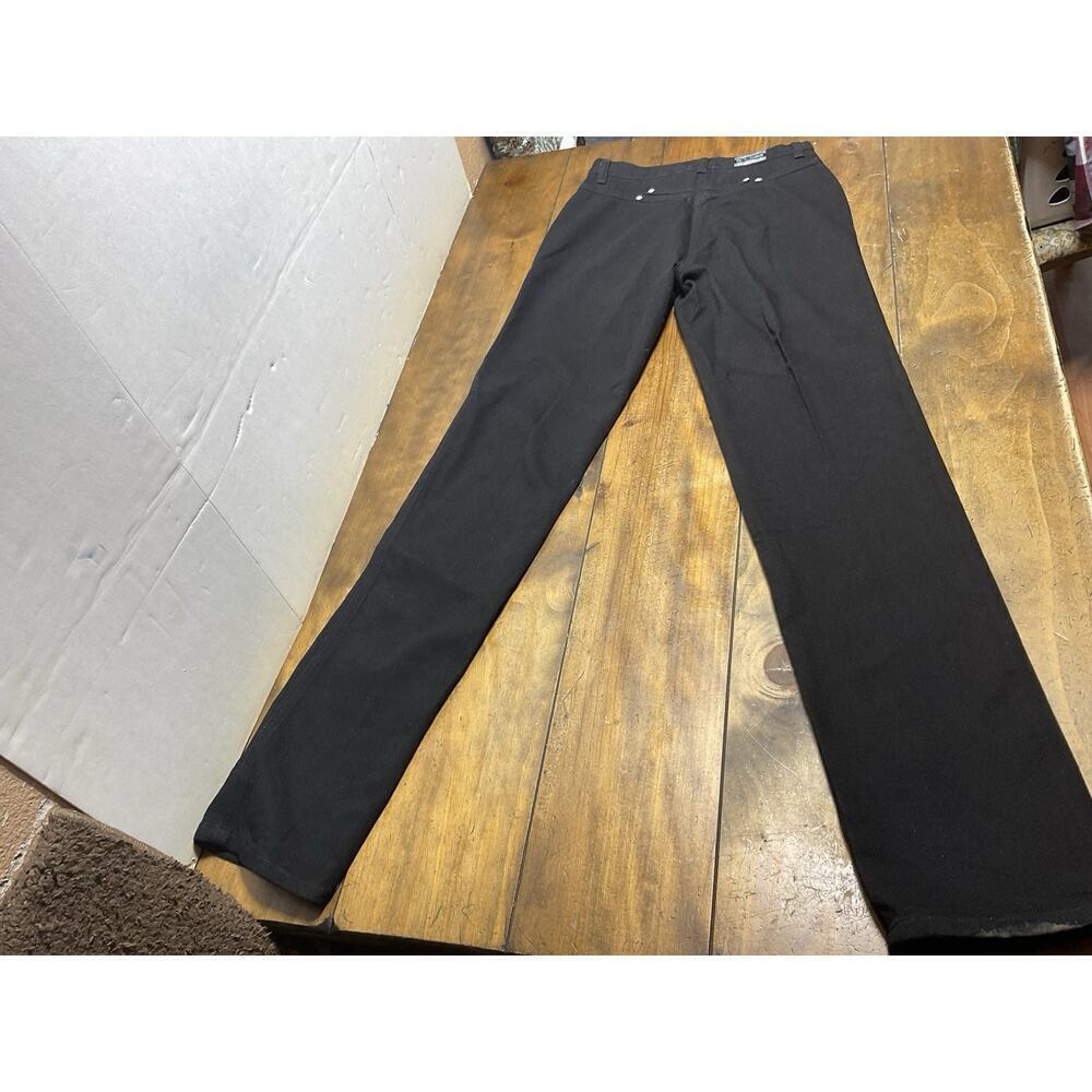 Vintage Rockies Western Mom High-waisted Bare Back Studded Black Jeans-7/8 XLong - Picture 2 of 10